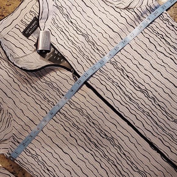 Soft Works petite sparkly zip jacket, NWT, size Large - Picture 6 of 8